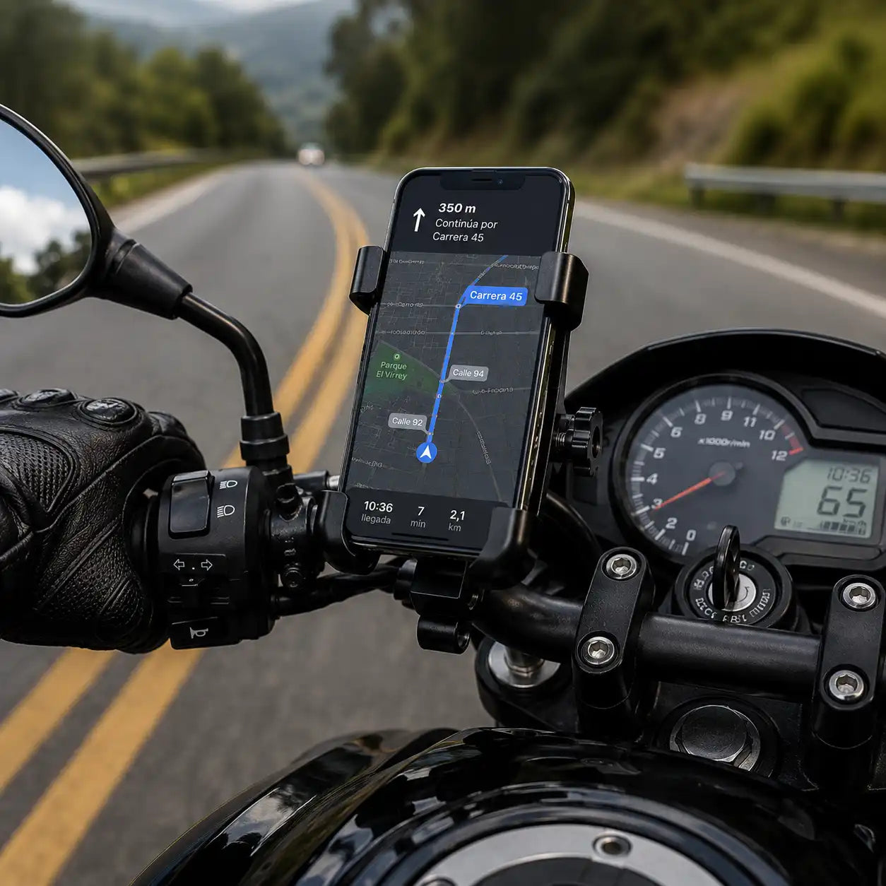 Porta Celular para Moto Metálico 360°