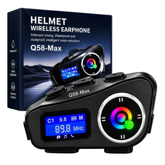 Intercomunicador Q58MAX Bluetooth 5.3 para Moto